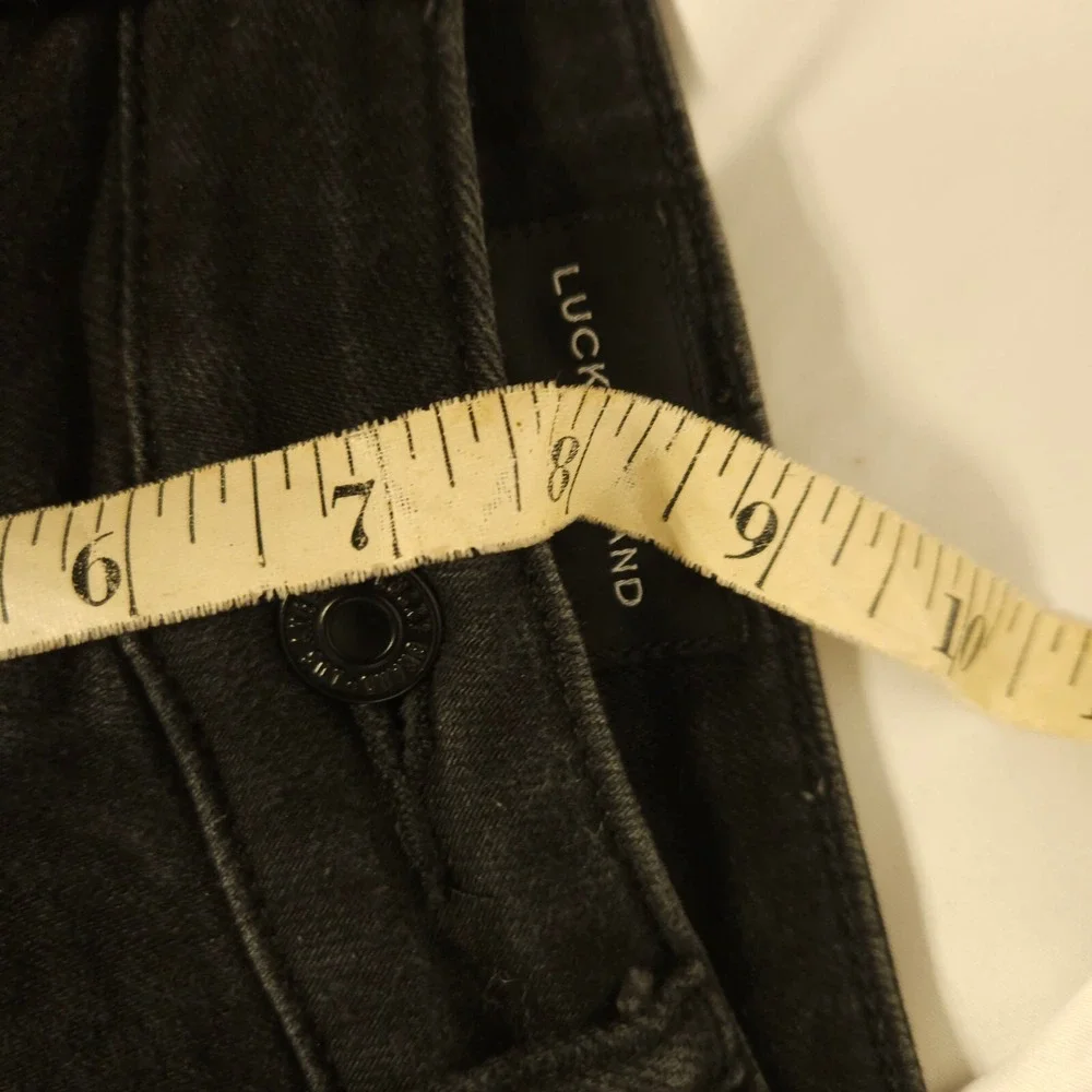 Lucky Brand Lizzie Women's Black Skinny Jeans 0/25 Measures 28x30